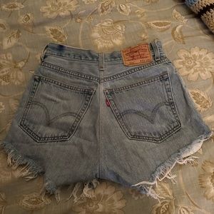 Vintage Levi 505 Distressed Shorts